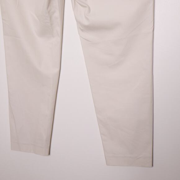 BRUNELLO CUCINELLI Twill Trousers White Slit Hem Crop Casual Women's 8 - Picture 9 of 14
